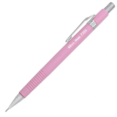 Image of Pentel P205 97P Mechanical Automatic Pencil Pastel Floral Range Magnolia (Pastel Pink) Single