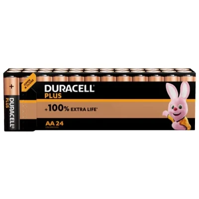 Image of Duracell Plus 038882 AA/LR06/MN1500 AA Batteries Pack of 24