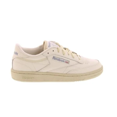 Image of Reebok Women&#039;s Club C 85 Sneaker, Ftwwht Chalk Pinstu, 4.5 UK