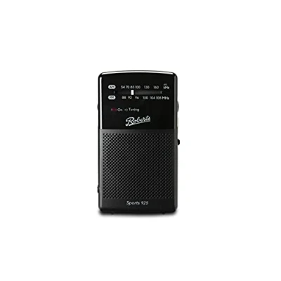 Image of Roberts Sports 925 Personal FM/AM Radio Black