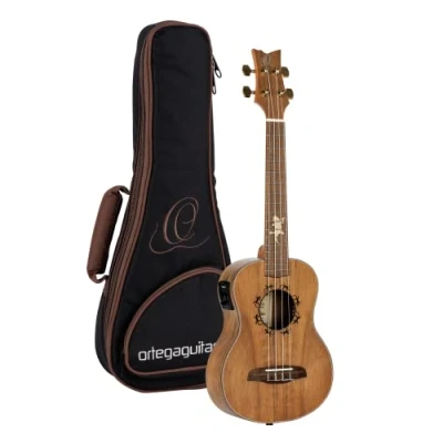 Image of Ortega Guitars Tenor Ukulele electro acoustic Lizard Series includes Gig Bag Paldao, Mahogany (LIZARD TE GB)