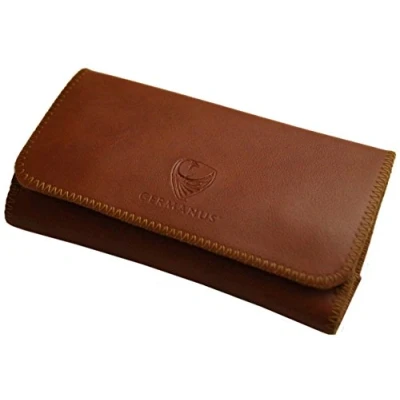 Image of GERMANUS Tobacco Pouch from Artleather, Leather free Made in EU Pocket Fuscus