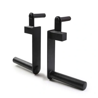 Image of Farmers Walk Handles Pair Set of 2 Carry Handle Portable Exercise Gym Equipment Workout Strength Training Steel