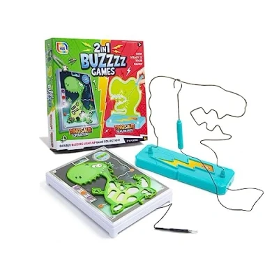 Image of RMS International 2 in 1 Buzzzs Games Dinosaur Operation and Beat the Buzz 4 Players Family Fun 3+