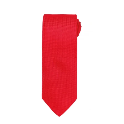 Image of Premier Mens Micro Waffle Formal Work Tie (Red) One Size