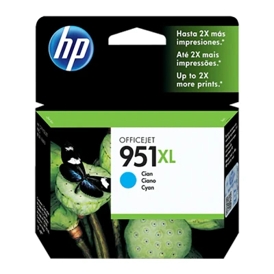 Image of HP 951XL High Yield Cyan Original Ink Cartridge