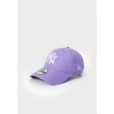 Image of New Era 9Twenty Adult&#039;s League Essential MLB York Yankees Baseball Cap Hat Medium Purple
