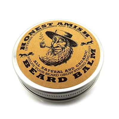 Image of Honest Amish Beard Balm Leave in Conditioner Made with only Natural and Organic Ingredients 2 Ounce Tin