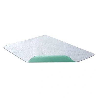 Image of Bedecor Washable Bed Protector, Reusable Incontinence Pads, Absorbent Waterproof Sheet 70x90cm, Green