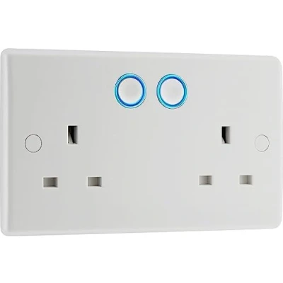 Image of BG 822/HC 01 Double Wall Smart Socket White