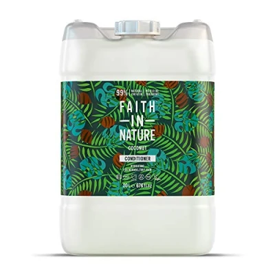 Image of Faith In Nature Natural Coconut Conditioner, Hydrating, Vegan &amp; Cruelty Free, No SLS or Parabens, Normal to Dry Hair, 5L Refill Pack