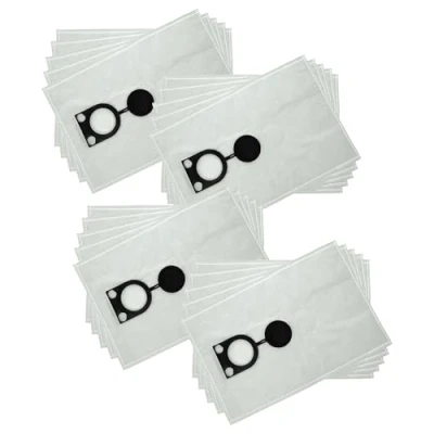 Image of vhbw 20x Vacuum Cleaner Bag Replacement for Bosch 2607432037 Cleaner, Microfleece, 50 cm x 33 cm, White