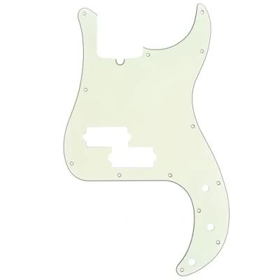Image of Musiclily Pro 13 Hole Modern Style P Bass Pickguard for 4 String American Precision Bass, 3Ply Ivory