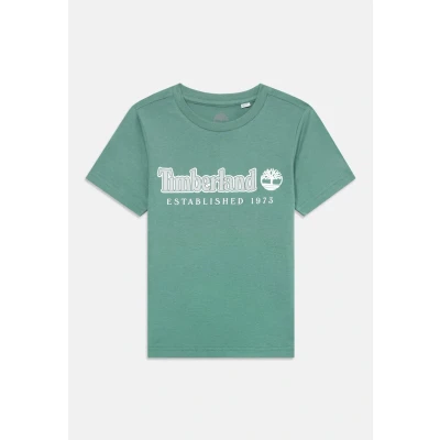 Image of Timberland Short Sleeves TEE Print Tshirt for kids, Size: 5y, Forest green