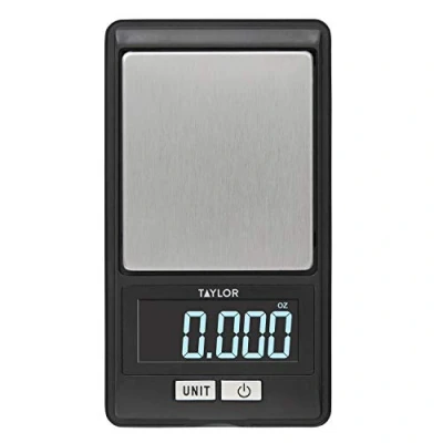 Image of Taylor High Precision Digital Portioning Scale with Cover, 16OZ/500G, Black