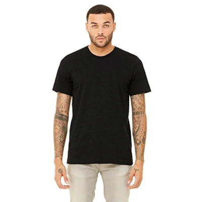 Image of Unisex Jersey Short Sleeve T Shirt BLACK HEATHER 2XL