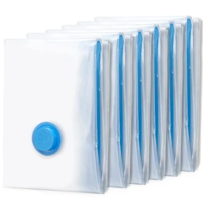 Image of BoxLegend Vacuum Storage Bags 6 Pieces 70 x 50cm Bag Clothes Travel Reusable and Durable for Clothes, Duvets, Bedding, Pillows Coats