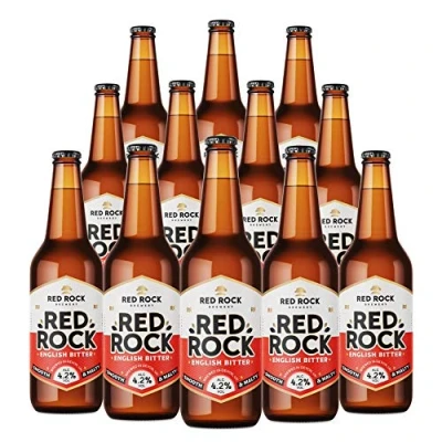 Image of Red Rock Brewery Traditional British Ale Case of 12x 500ml Bottles English Beer (Red 4.2%)