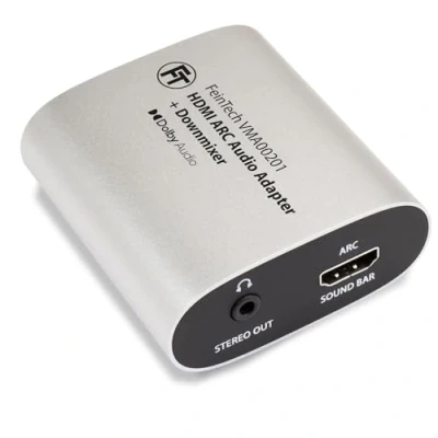 Image of FeinTech VMA00201 HDMI ARC Audio TV Adapter with Dolby Digital Decoder Converter for Headphones Stereo System Volume Control Soundbar Passthrough