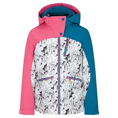 Image of Ziener Girls Antalia Junior Children&#039;s Ski Jacket, Winter Waterproof, Windproof, Warm, girls, 207908, Ice crystal print., 176 (EU)