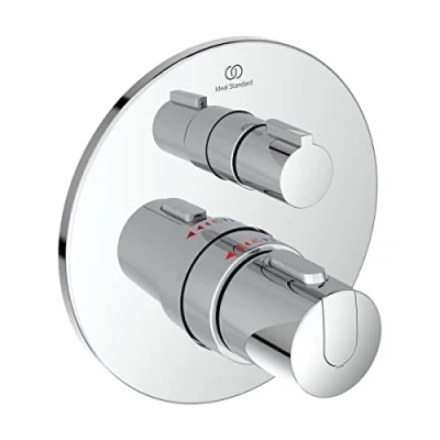 Image of Ideal Standard Ceratherm T100 Thermostatic Single Concealed Shower Mixer Tap Chrome