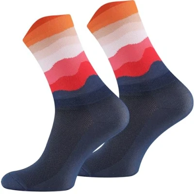 Image of TODO Cycling Socks Men and Women. Breathable Bike Socks. Proffesional (Tuscan Roads, 47 50)