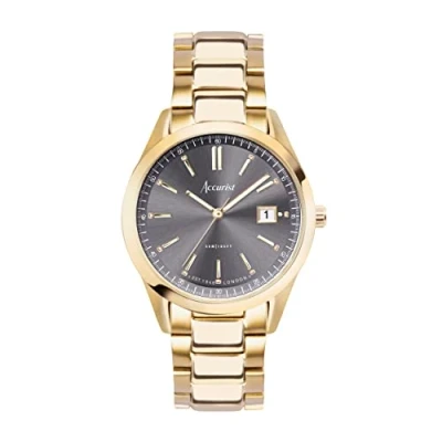 Image of Accurist Everyday Gold &amp; Grey Dial Bracelet Watch