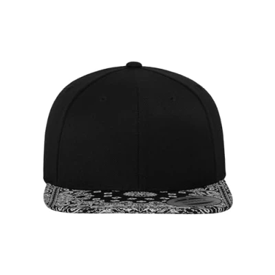 Image of Flexfit Bandana Snapback Cap, Size: One Size, Black paisley