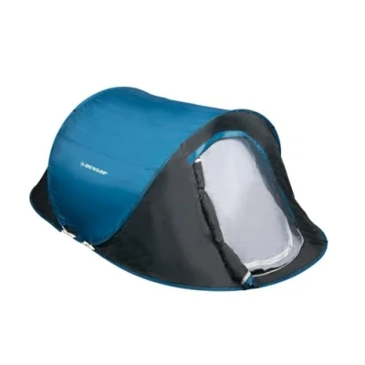 Image of Outdoor blue and grey double camping tent, 220 cm x 120 90