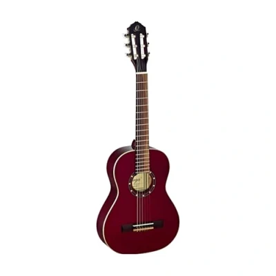 Image of Ortega Guitars 1/2 Classical Guitar Family Series Including Gig Bag Spruce, Mahogany, Red (R121 1/2WR)