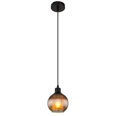 Image of Globo Zumba pendant light, petrol, Ø 15 cm, glass