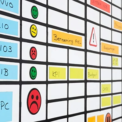 Image of Magnetic Quick Grid Whiteboard 23 x 15 Inch Black for Boards, Whiteboards. Can be Used at Schools, Businesses and Home