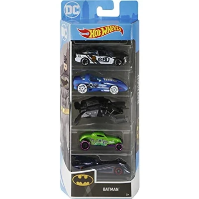 Image of Hot Wheels Batman Vehicles, 5 Pack