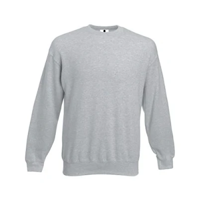 Image of Club Plain Sweatshirts Sweater Jumper Top Unisex Mens Ladies Crewneck Heather Grey