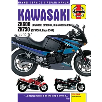 Image of Kawasaki ZX600 &amp; ZX750 (Ninja) (85 97) Haynes Repair Manual (Paperback)
