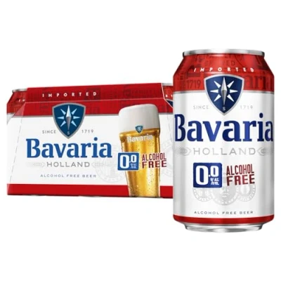 Image of Bavaria 0.0 Percent Original Alcohol Free Beer 24 x 330 ml Cans