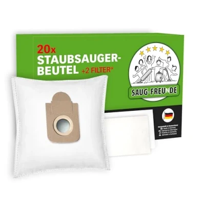 Image of SAUG FREUnDE 20 Vacuum Cleaner Bags for Rowenta Power XXL Series, RO3125EA, RO3142EA, RO3153EA, RO3171EA, RO 3186 EA, 3125 3142 3153 3171 ...