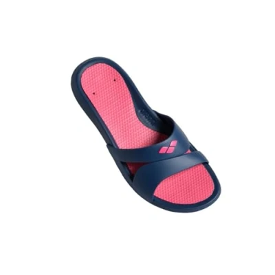 Image of Arena Nina Slide Sandals Navy Magenta 36