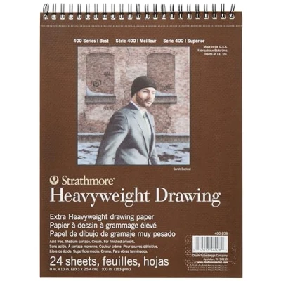 Image of Strathmore 400 Series 8&quot; x 10&quot; Heavyweight Drawing Pad (ST400 208)