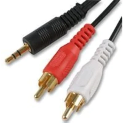 Image of PCArena 3.5mm Jack to 2 x RCA Phono Stereo Audio Cable 3m Lead