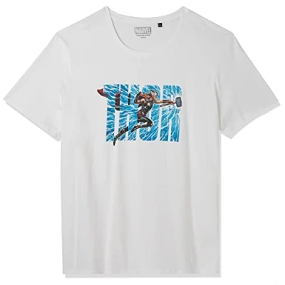 Image of Marvel Men&#039;s Metlatmts005 T Shirt, White, S