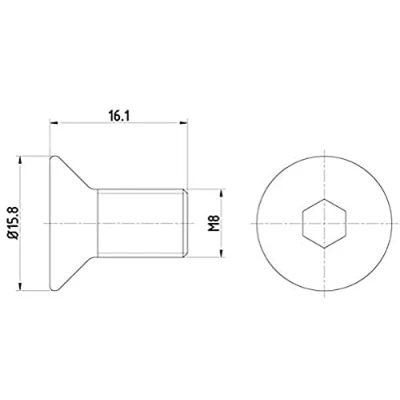 Image of 998310816 Bolt, brake disc HELLA 8DZ 355 209 061 MAZDA: CX 7, 6 Hatchback, Saloon