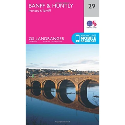 Image of Landranger 29 Banff &amp; Huntly Map