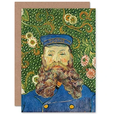Image of Artery8 Vincent Van Gogh Portrait De Joseph Roulin Fine Art Greeting Card Plus Envelope Blank Inside