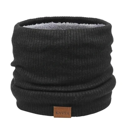 Image of Kavya Winter Neck Warmer, Snoods for Men Women Windproof Knit Ski Snood Scarves Fleece Gaiter Thicken Scarf Gifts Hiking Skiing Motorcycle Accessories