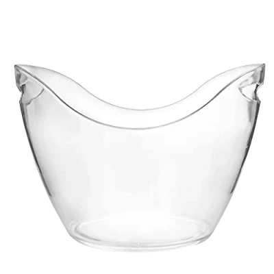 Image of bar@drinkstuff Plastic Drinks Pail Clear 10L, Single