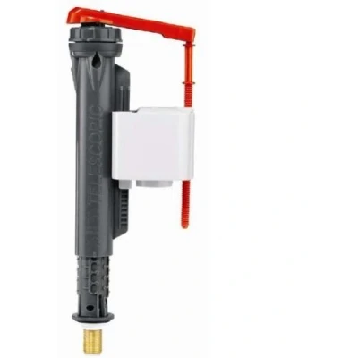 Image of Wirquin Pro Jollyfill 1/2&quot; Brass Tail Telescopic Bottom Entry Inlet Valve Ultra Quiet Shut Off WRAS Approved