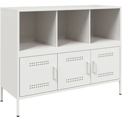 Image of vidaXL Sideboard White 100.5x39x79 cm Steel