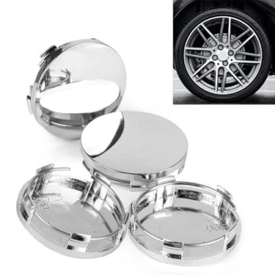Image of RXKFIGX Tyre Center Hub Cover for Auto Universal Wheel Caps Centre 60mm Cap 4Pcs Alloy Hubcaps Compatible