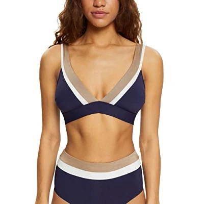 Image of ESPRIT Women&#039;s Tayrona Beach RCS Pad.Bra Bikini, Blue, 10